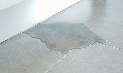 water leaking on the floor