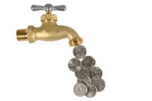 faucet leaking money 